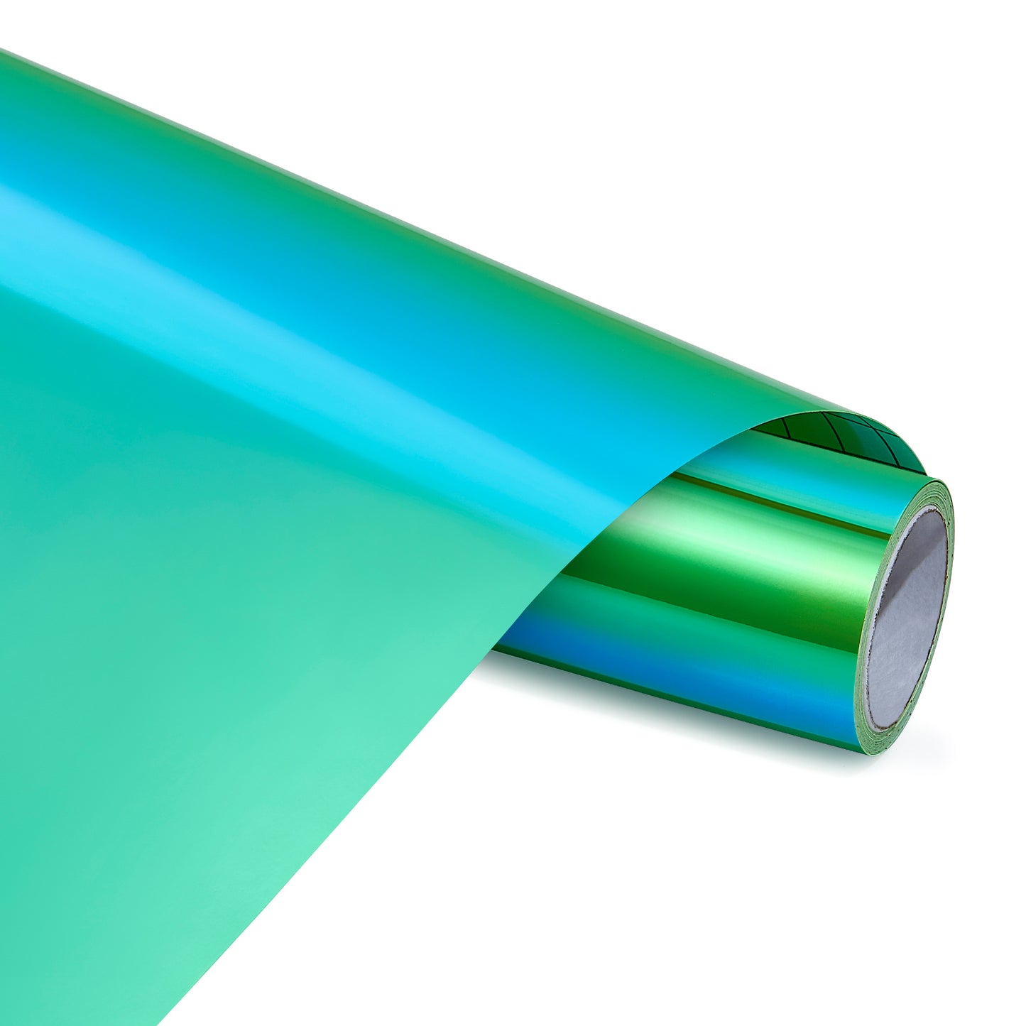 12" Holographic - Fluorescent Green with Red Light