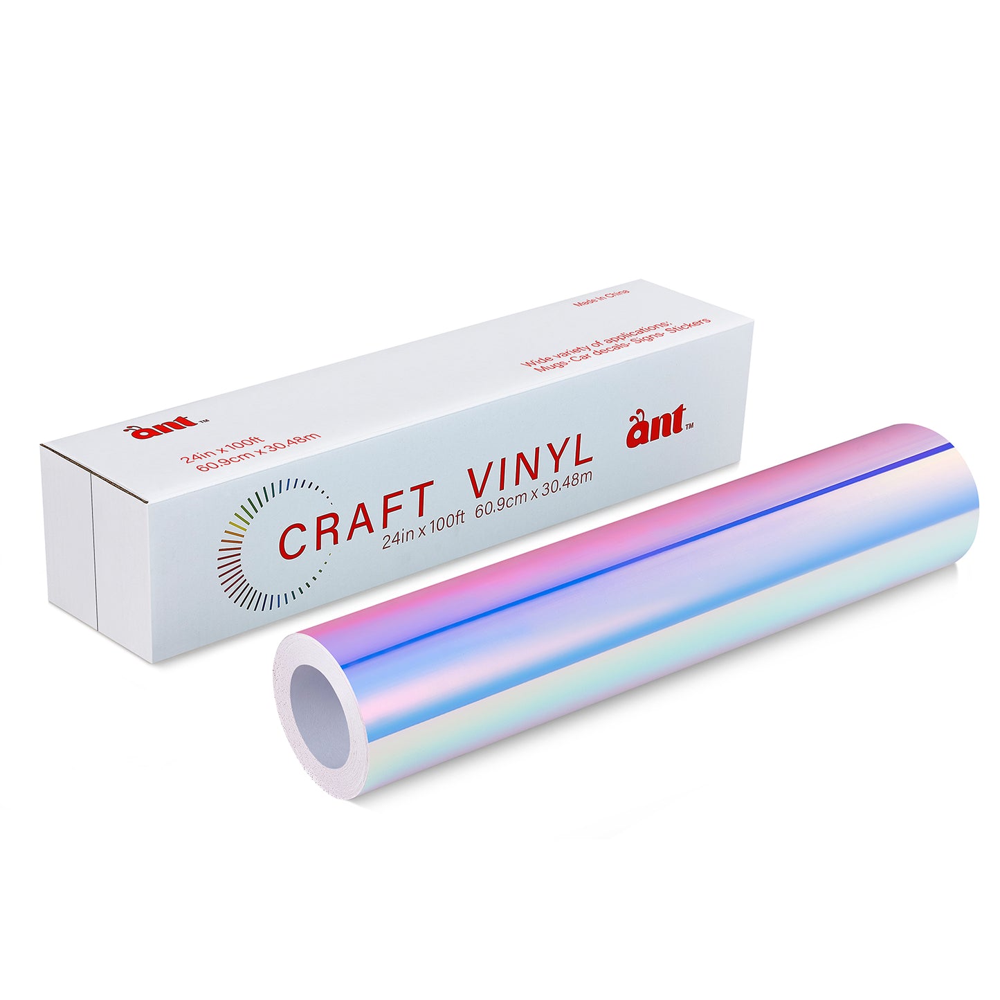 24" Holographic - White with Blue Light
