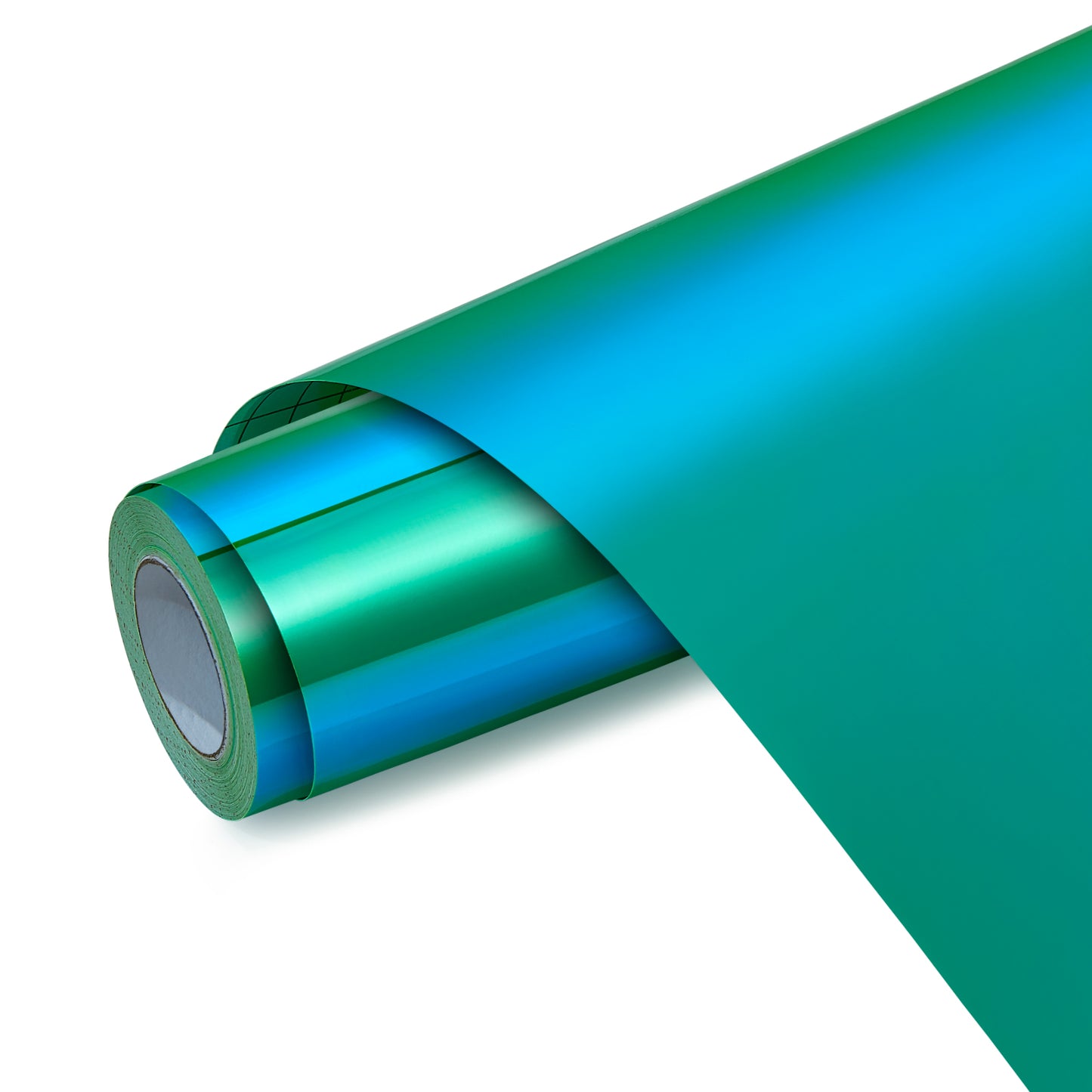 12" Holographic - Fluorescent Green with Red Light