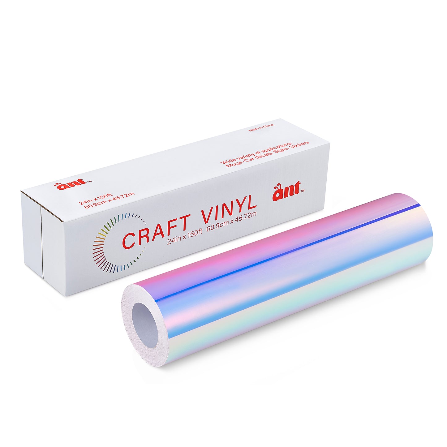 24" Holographic - White with Blue Light