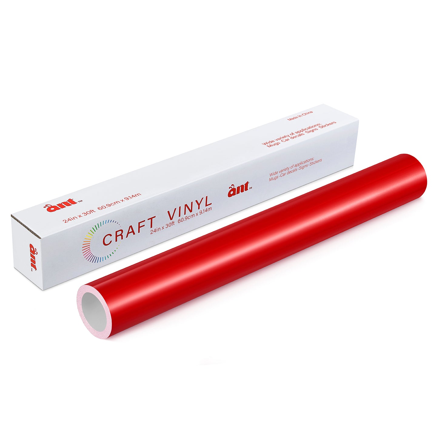 24" Permanet Vinyl -Red