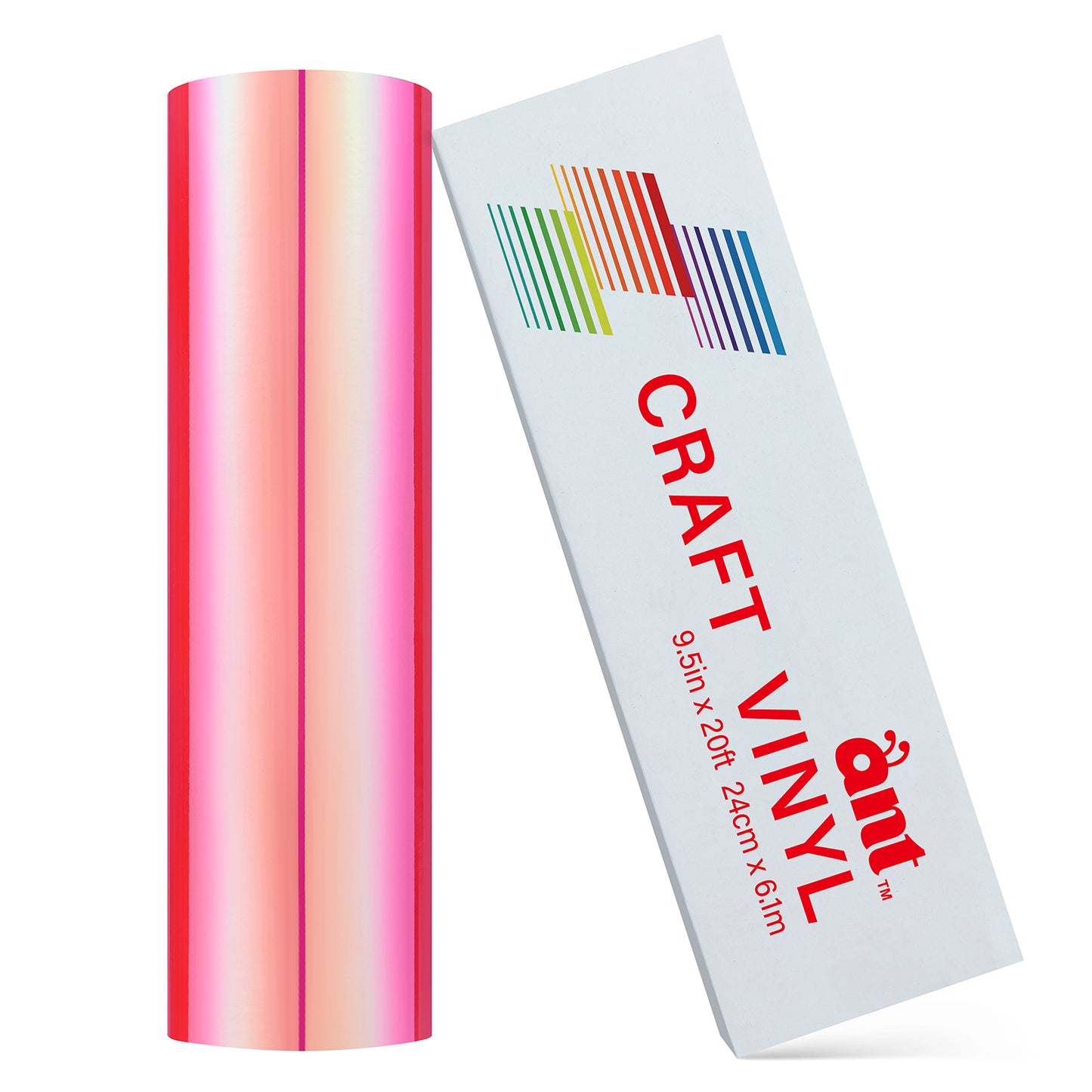 9.5" Holographic - Pink with Red Light
