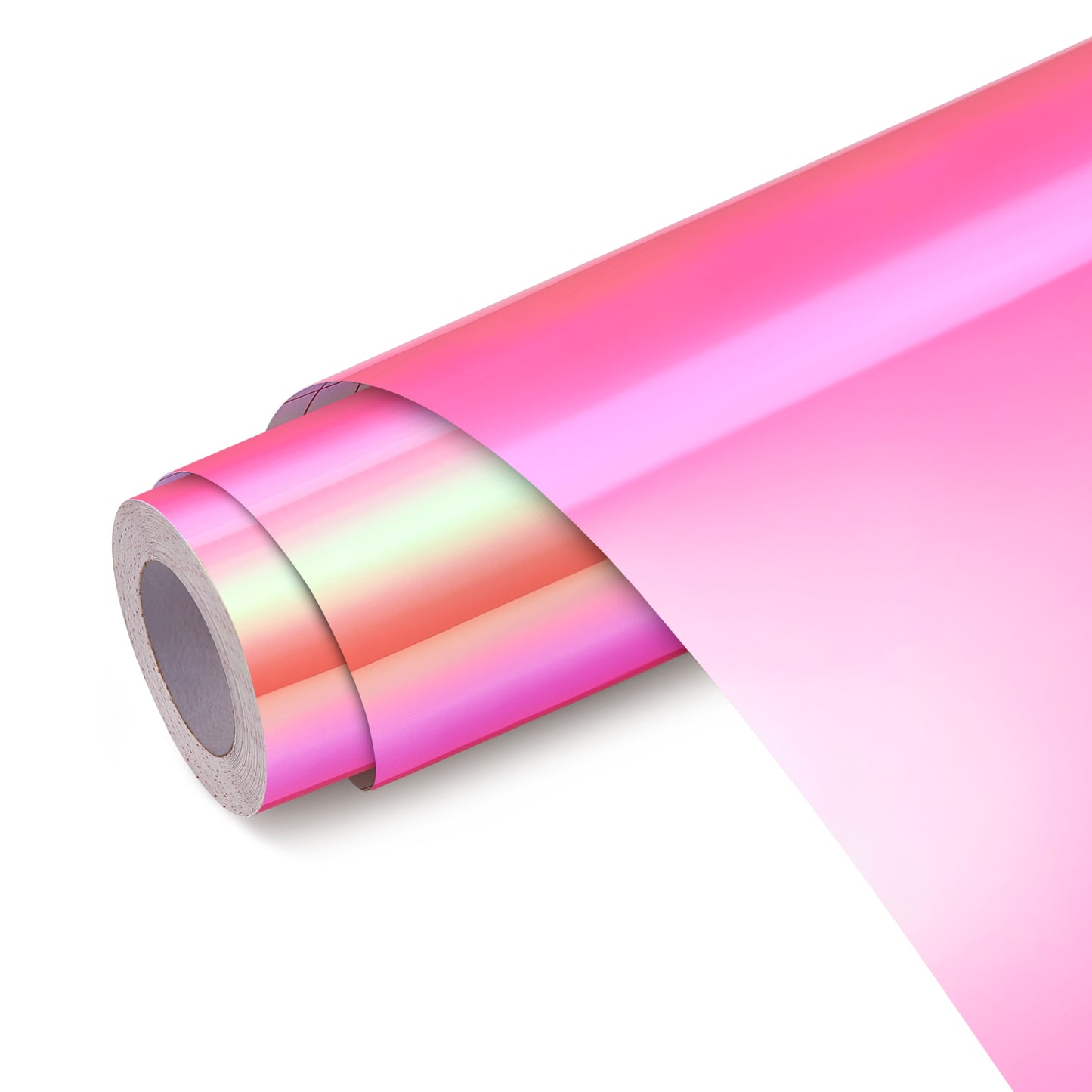 12" Holographic - Pink with Red Light