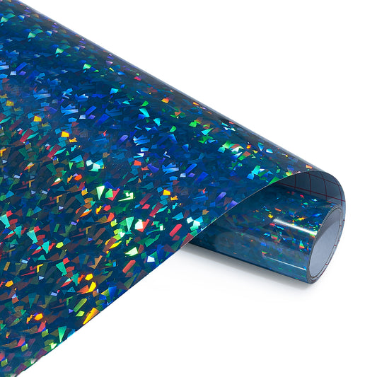 12" Holographic Sparkle - Light Blue Crystals