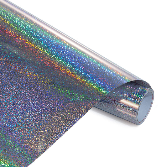 12" Holographic Sparkle - Silver Glitter Sparkle