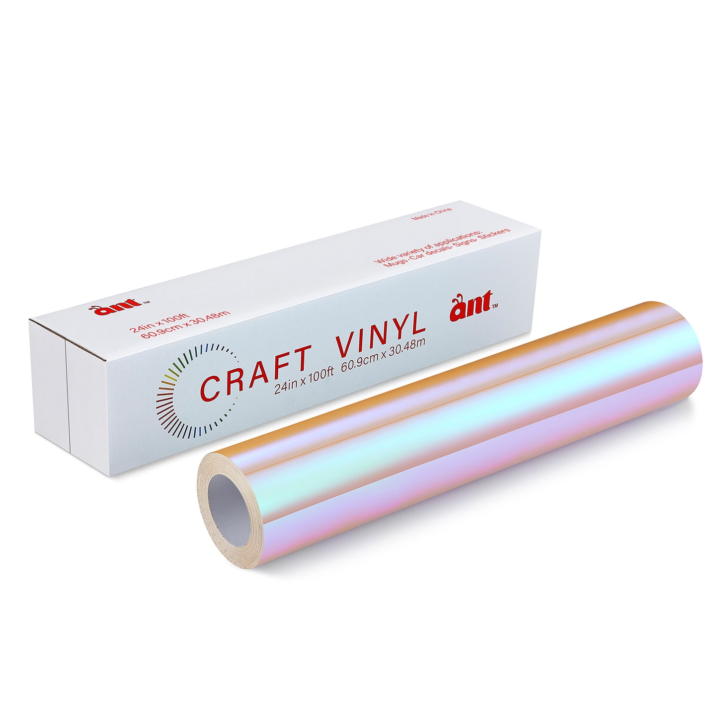 24" Holographic - Apricot with Red Light