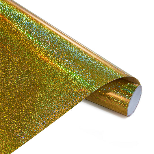 12" Holographic Sparkle - Gold Sparkle