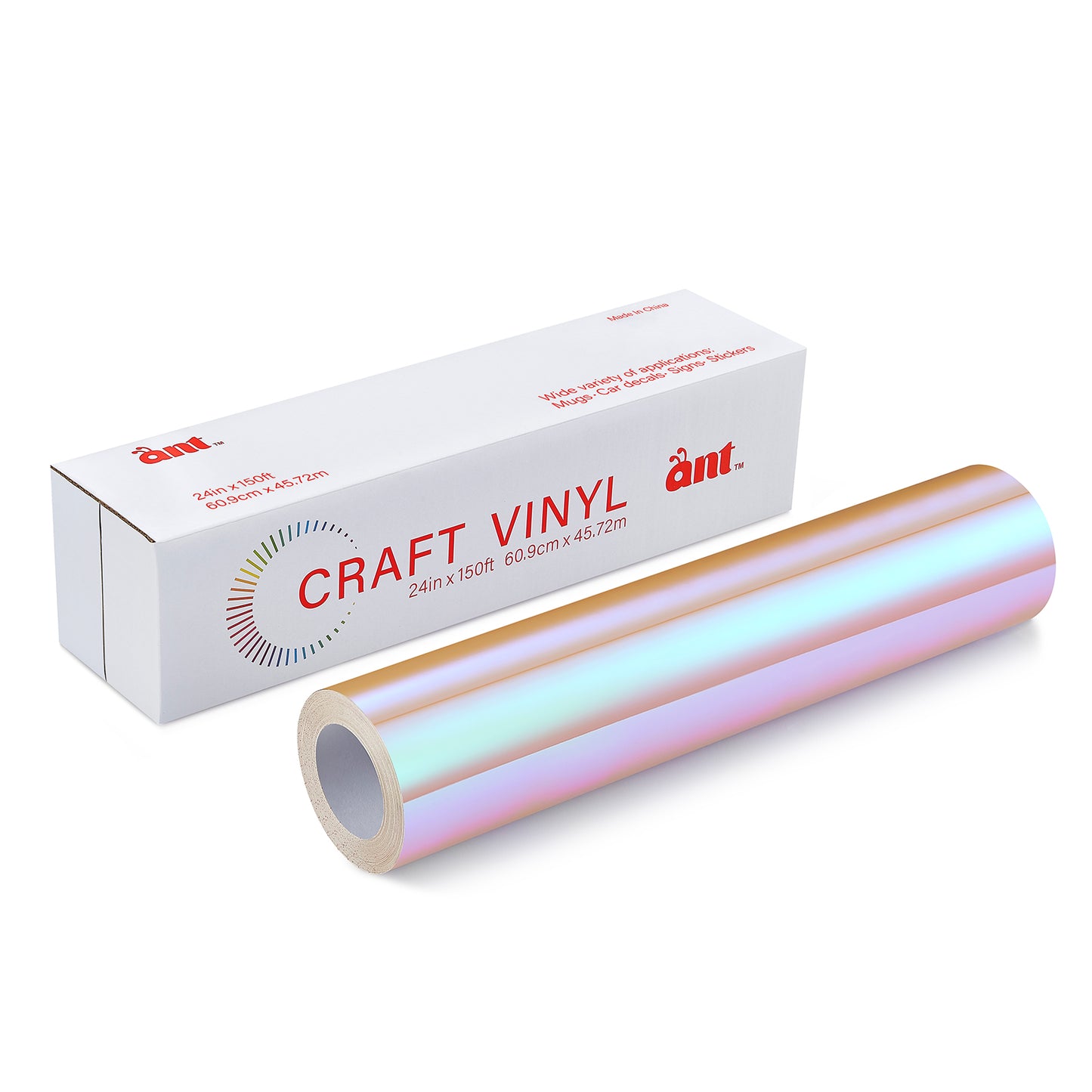 24" Holographic - Apricot with Red Light