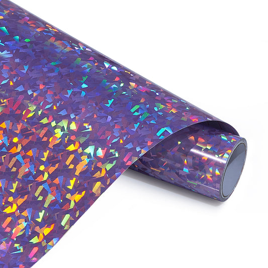12" Holographic Sparkle - Pink Crystals