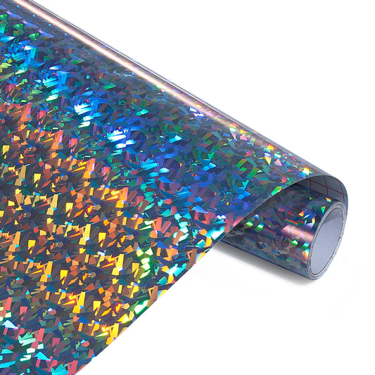 12" Holographic Sparkle - Silver Crystals
