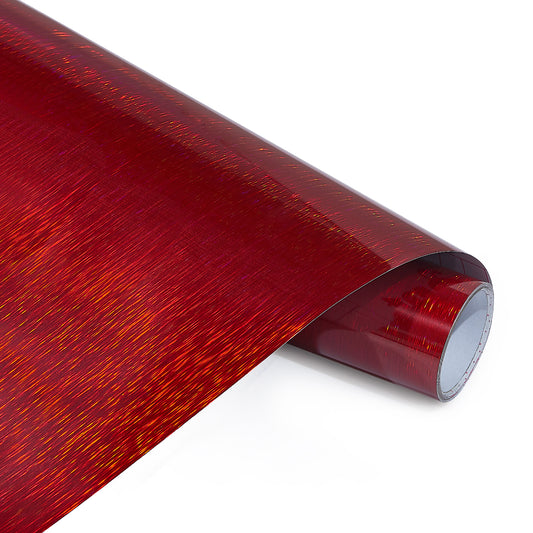12" Holographic Sparkle - Red Brushed
