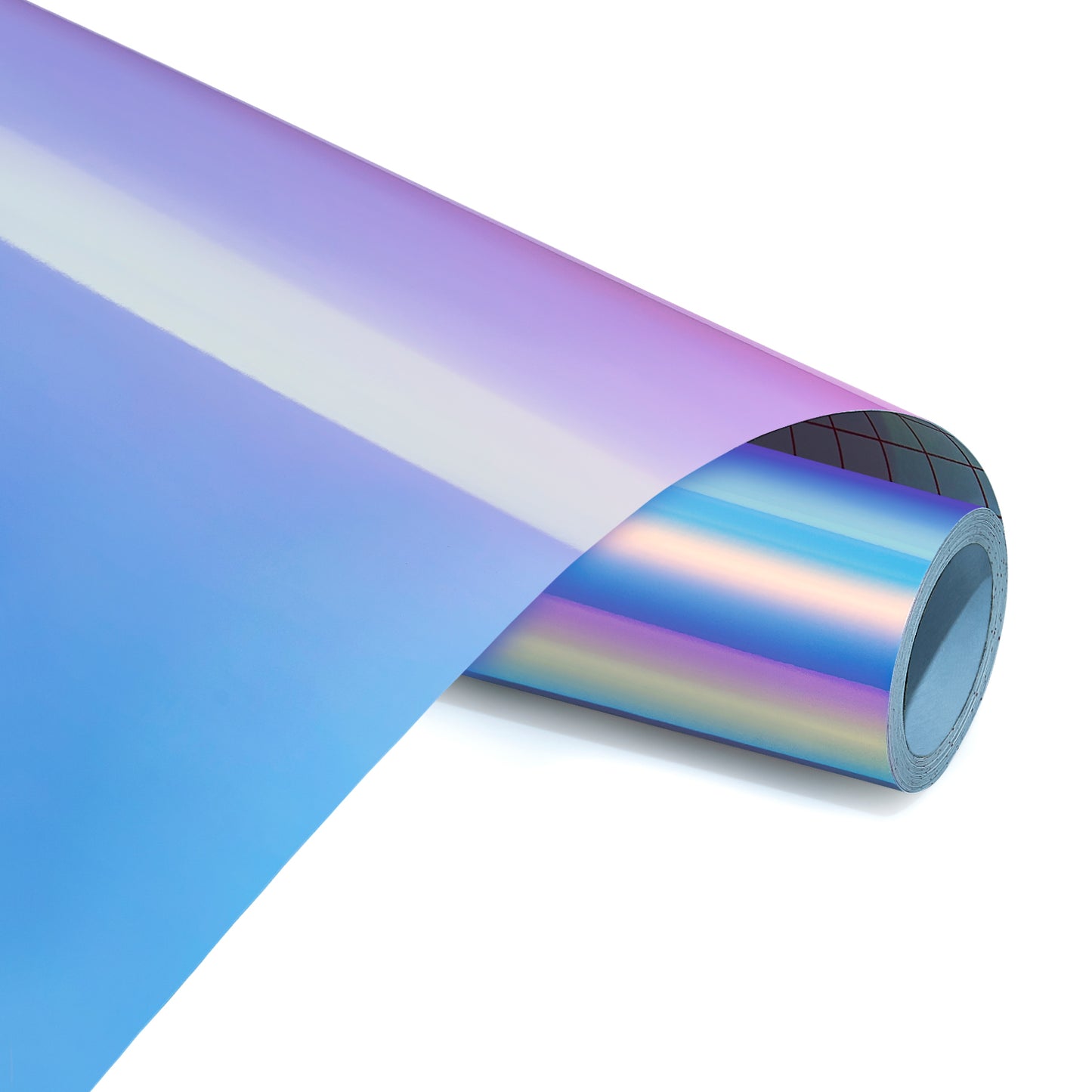 12" Holographic - White with Blue Light