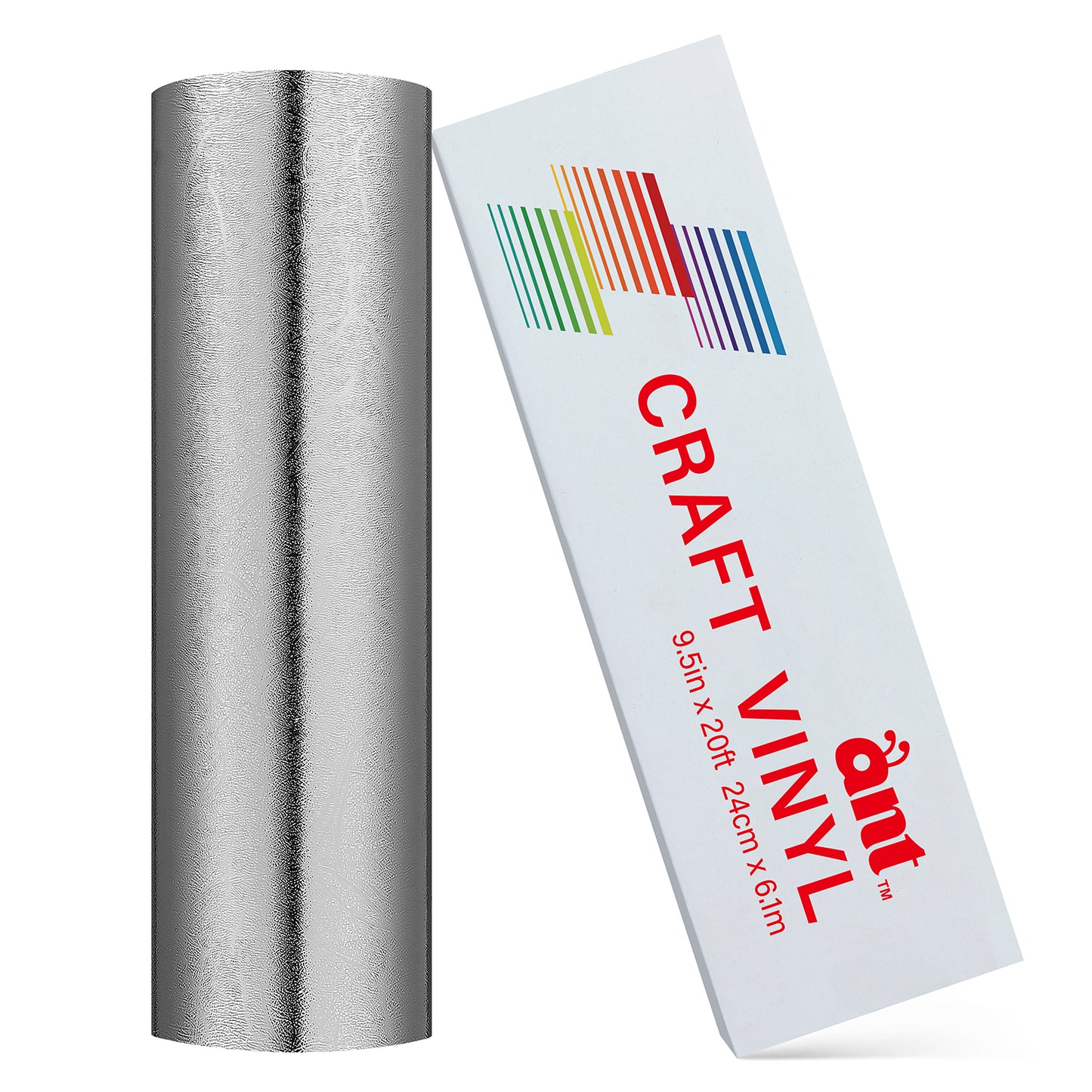 9.5“ Smart Textured Metallic Vinyl - Silver