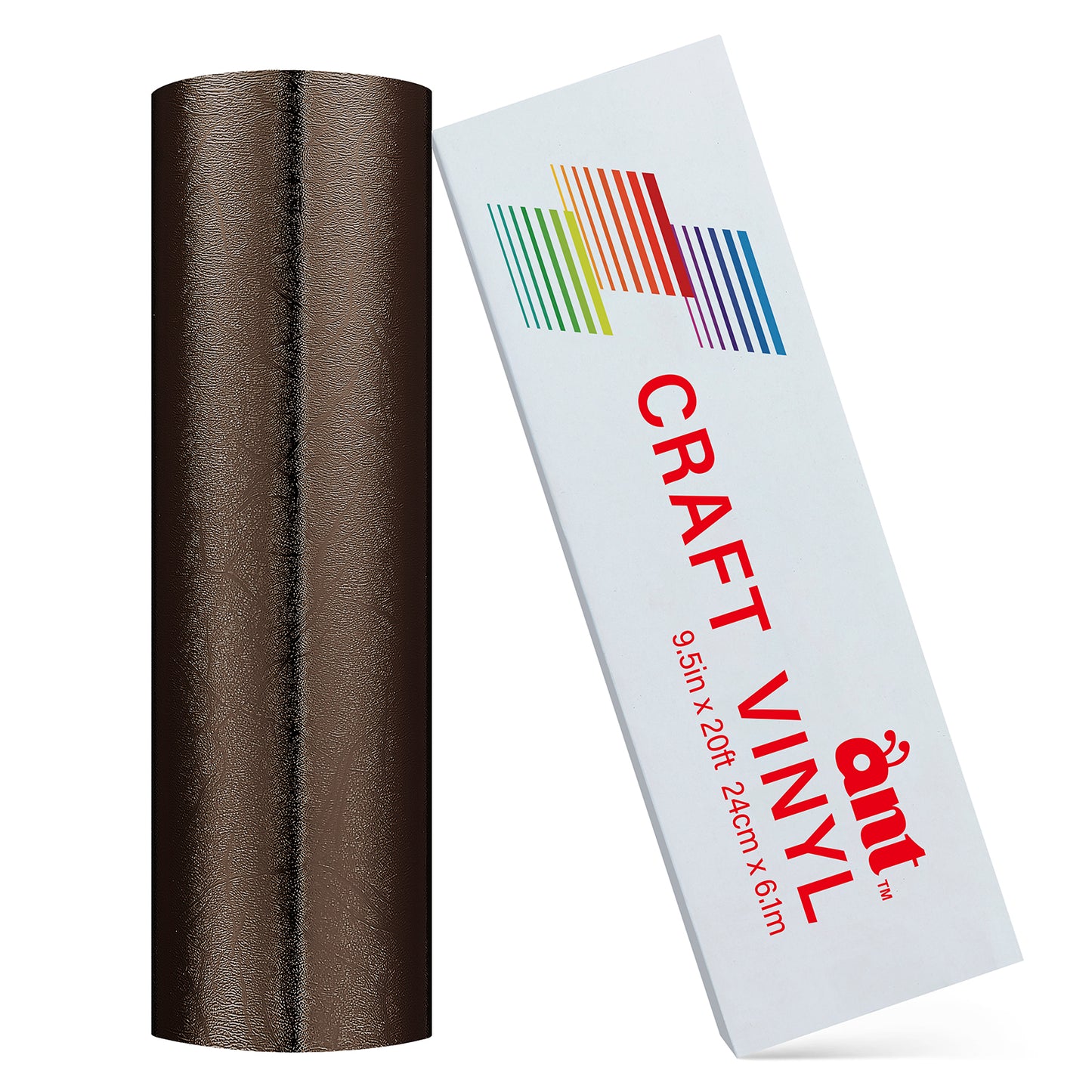 9.5“ Smart Textured Metallic Vinyl - Chocolate Brown