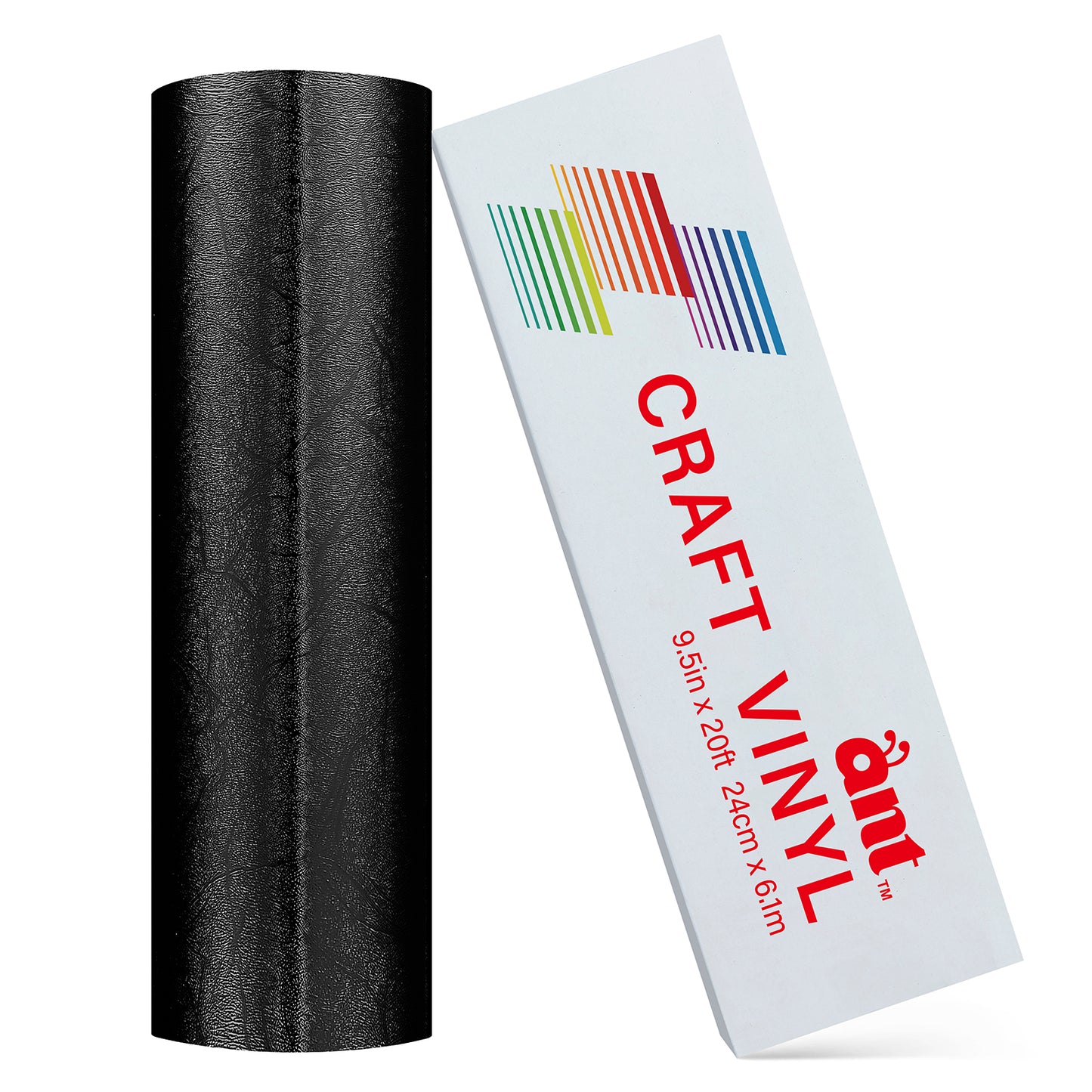 9.5“ Smart Textured Metallic Vinyl - Black Metallic