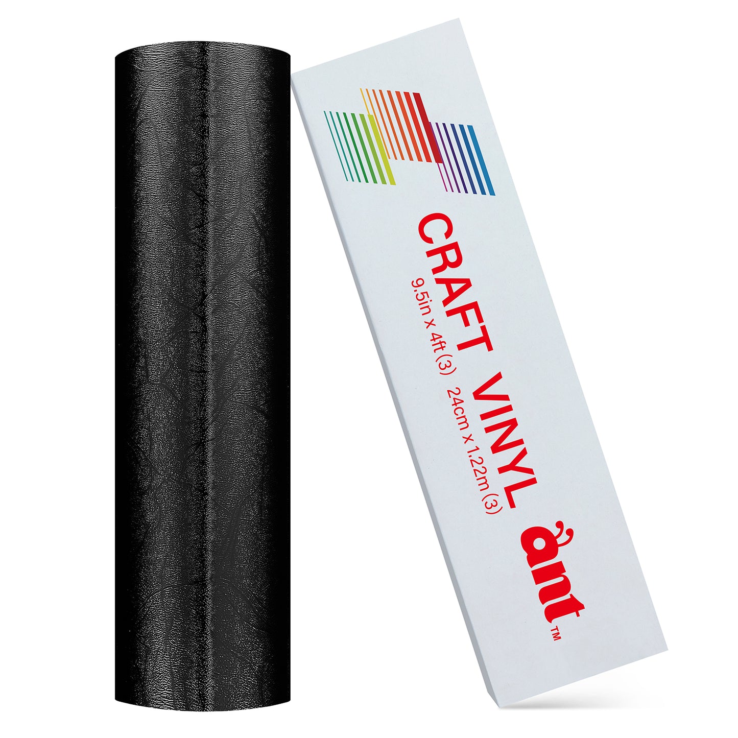 9.5“ Smart Textured Metallic Vinyl - Black Metallic