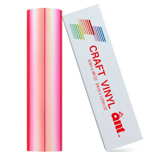9.5" Holographic - Pink with Red Light